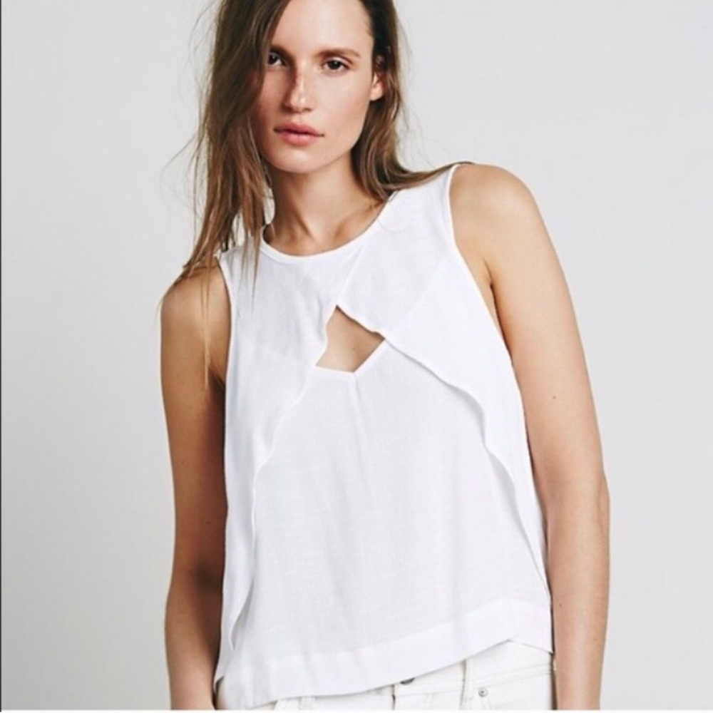 Free People Cutout Sleeveless Top